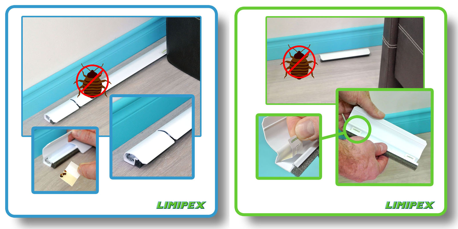 Voici les deux manières principales d'utiliser nos pièges à insectes avec couvercle. En pièges-détecteurs ou en pièges-barrières individuels.